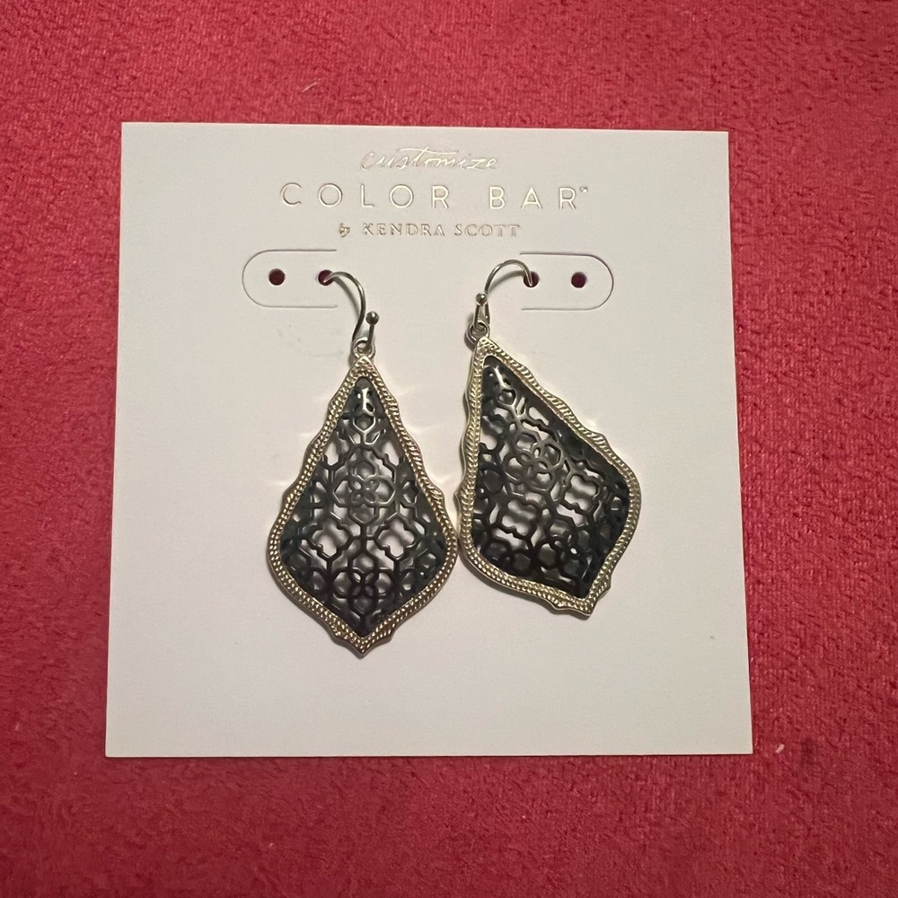 Kendra Scott Addie Earrings Gold/Gunmetal